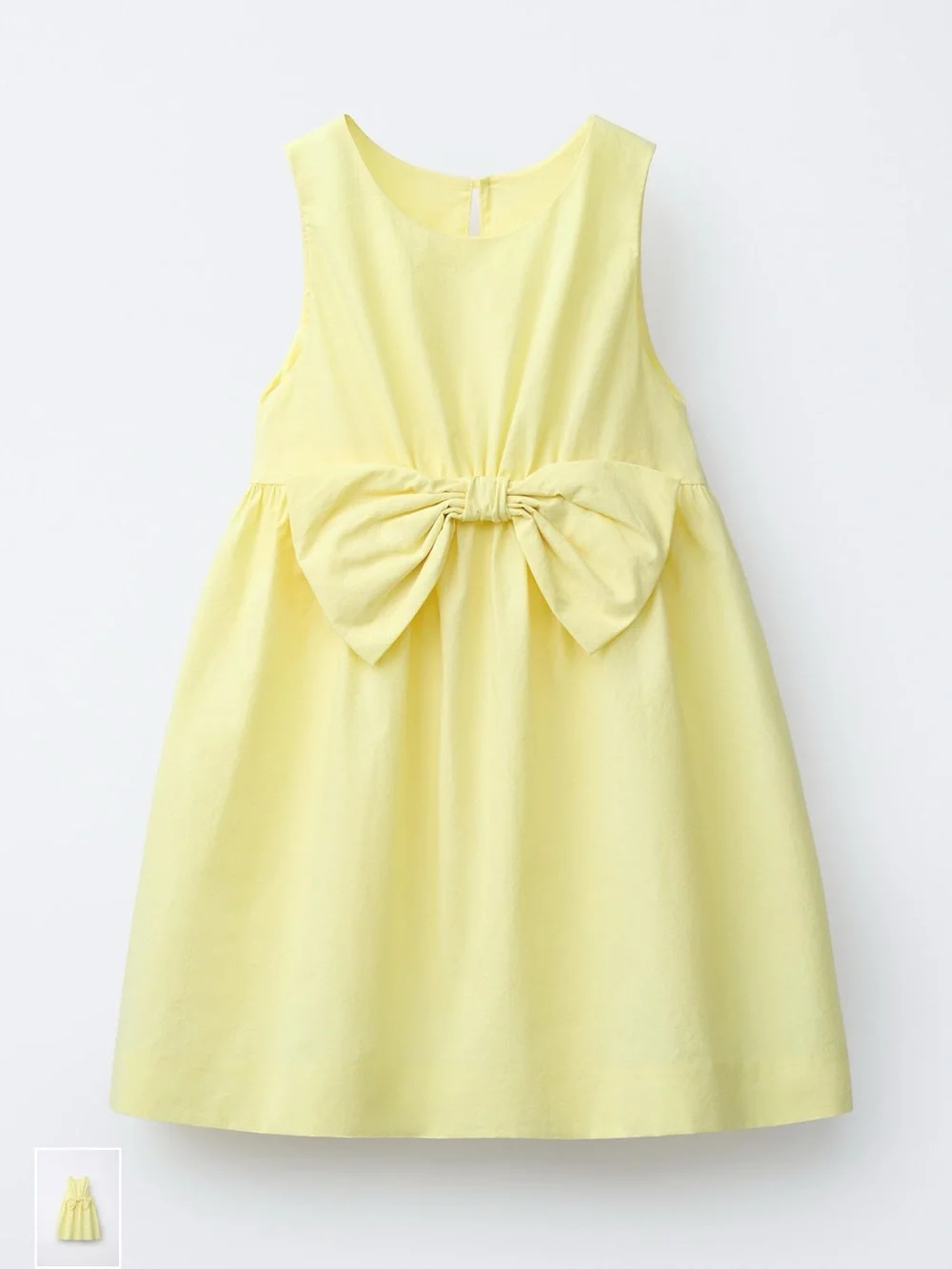 Zara Girls' Yellow Bow-Front Party Dress